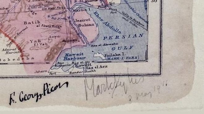 mapa-sykes-picot-1916-oriente-medio-franca-inglaterra-conflitos-guerras