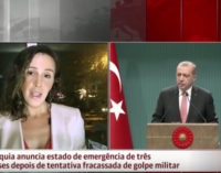 Turquia anuncia estado de emergência de três meses