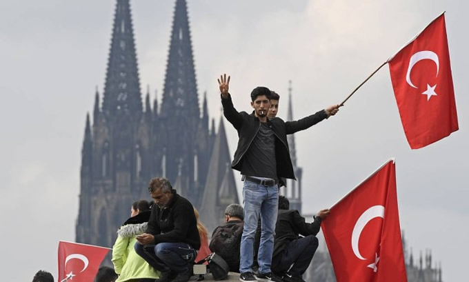 Alemanha Turquia Erdogan apoio popular