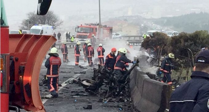 5 mortos em queda de helicóptero em Istambul