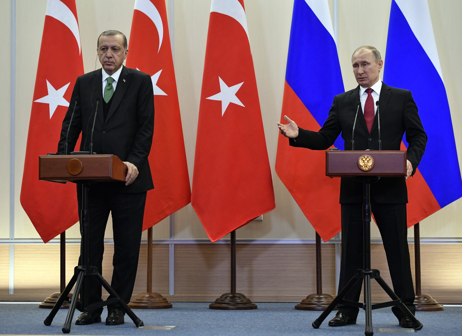 Putin Erdogan Turquia Rússia zonas desescalada pacificar Síria