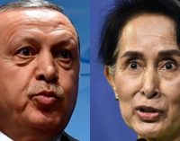 Presidente Erdogan fala ao telefone com a líder de Myanmar, Suu Kyi