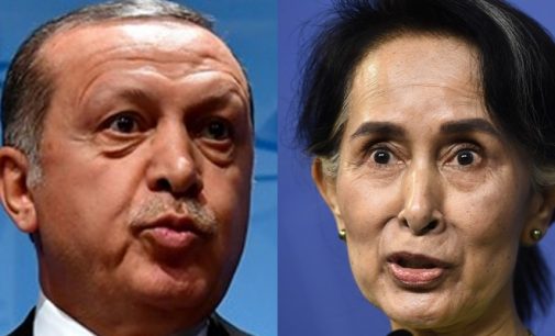Presidente Erdogan fala ao telefone com a líder de Myanmar, Suu Kyi