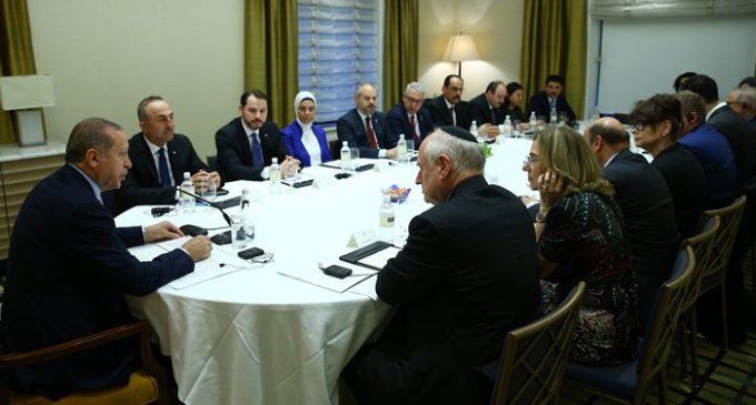 Erdogan tem reunião a portas fechadas com representantes dos judeus americanos