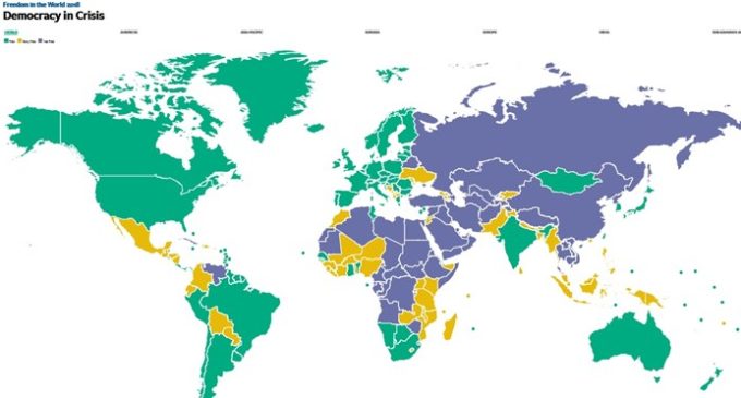 Turquia cai para Não Livre em relatório ‘ Liberdade no Mundo 2018 ’