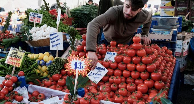 Inflação da Turquia cairá para cerca de 27% no final de 2022