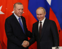 Erdoğan diz que trabalhará com Putin para transformar a Turquia em um centro de gás natural