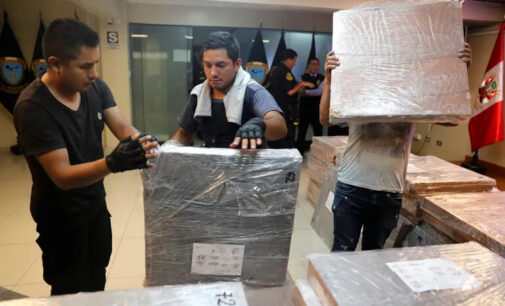 Polícia peruana apreende US$ 20 milhões em cocaína com destino à Turquia